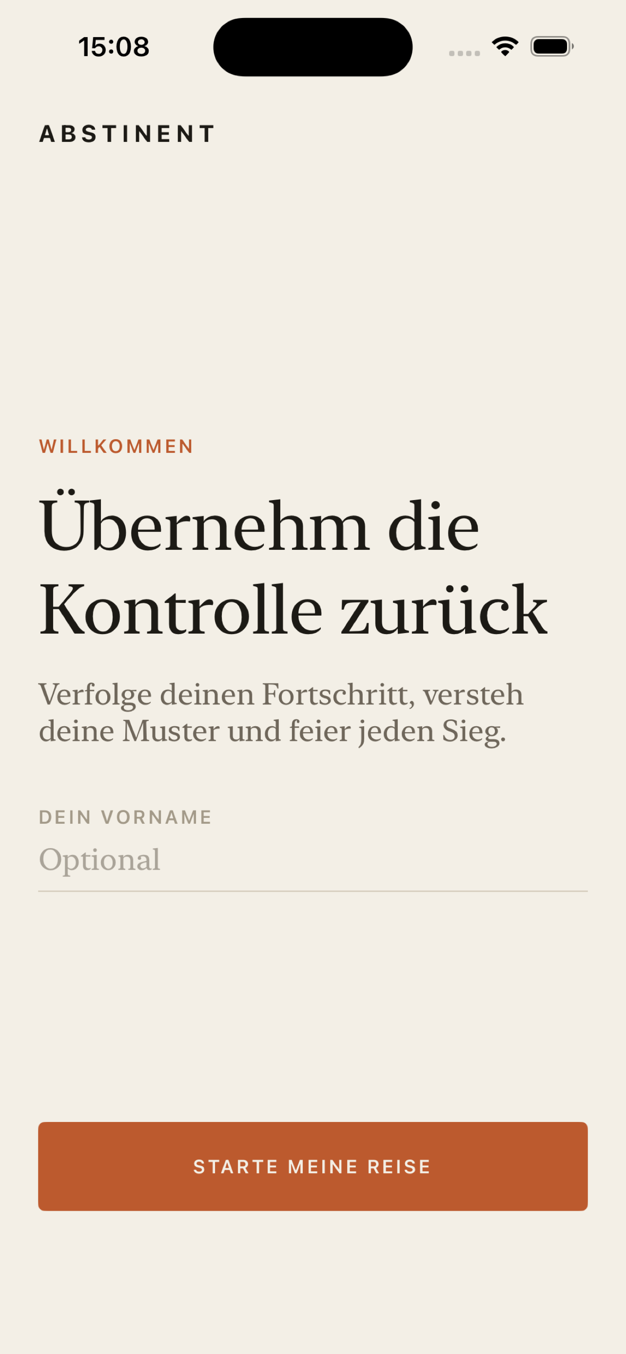 Willkommen – übernehmen du die Kontrolle zurück